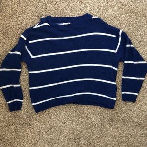 H&M basics Navy and white striped sweater